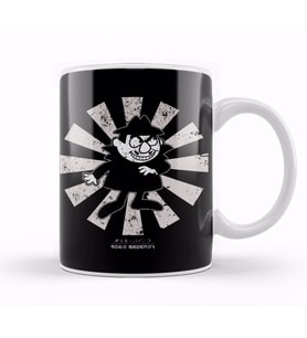 Boris Badenov Retro Japanese The Bullwinkle Show Kupa Bardak Porselen