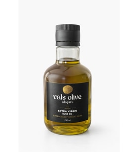 Vals Olive Premium Erken Hasat Soğuk Sıkım Naturel Sızma Katkısız Zeytinyağı (250 ml) (Yeşil-Gold)
