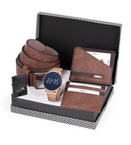 Polo Air Erkek Kol Saati Kemer Cüzdan Çakmak Kartlık Erkek Set Kombin Orjinal Kutusunda pl-0494E (Vizon)