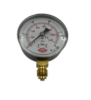 ManometreAlttan Çıkışlı Kuru Tip Q63 - 0 - 100 Bar 1/4