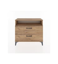 Arges Şifonyer Tek Raflı 2 Çekmeceli 88x30x80 Çam-Çam