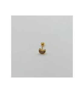 Cerrahi Çelik Tek Taş küpe Tragus Helix Kıkırdak Piercing