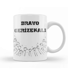 Brava Gerizekalı Alkışlıyorum Komik Kupa Bardak Porselen