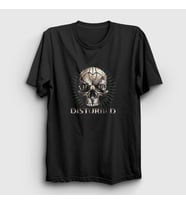 Presmono Unisex Siyah Skull Disturbed T-Shirt 293623tt