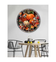 Retro Tasarımlı Duvar Saati 35X35 CM (Baskılı)
