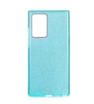 Galaxy Note 20 Ultra Kılıf Zore Shining Simli Silikon Kılıf (Mavi)