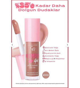 Golden Rose Plumped Lips Lip Plumping Gloss No: 204