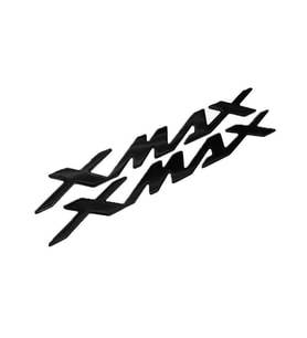 Yamaha Xmax 2012 - 2025 Uyumlu Sele Altı Metalik Yazı Seti Siyah