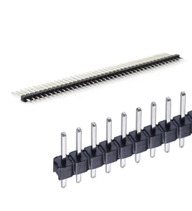 5 Adet 1x40 Pin Erkek Header Tek Sıra 2.54mm 180 Derece Kırılabilir