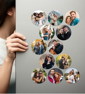 Kişiye Özel Ahşap Fotoğraflı UV Baskılı Magnet