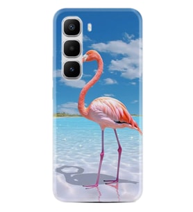 Infinix Hot 60 Kılıf Boutique Baskılı Resimli Okaynus ve Flamingo Pcode -093