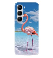 Infinix Hot 60 Kılıf Boutique Baskılı Resimli Okaynus ve Flamingo Pcode -093