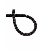 Hematit Doğal Taş Mat Siyah Piramit Kesim 6x6mm Dizi [AA]
