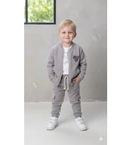Erkek Çocuk Sweatshirt, Hırka ve Pantolonlu %100 Pamuk 3'lü Spor Takım