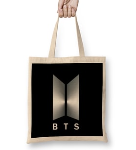 Bts Logo 02 Bez Çanta Uzun Saplı