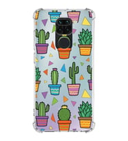 PrintiFy Xiaomi Redmi Note 9 Uyumlu Water Color 4 Baskılı Şeffaf Köşe Korumalı Antişok Kılıf