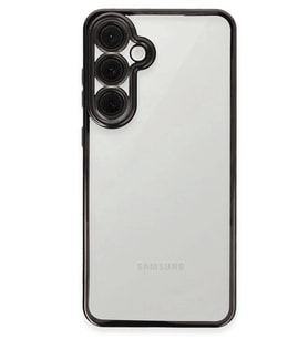 Newface Samsung Galaxy S24 FE Kılıf Razer Lensli Silikon - Siyah