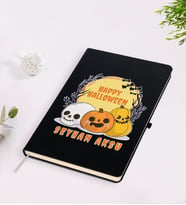 BK Gift Kişiye Özel Happy Halloween Tasarımlı Siyah Defter-4