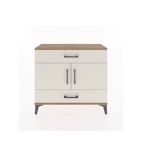 Arges Şifonyer 2 Raflı 2 Çekmeceli 2 Kapaklı 88x30x80 Çam-Aytaşı