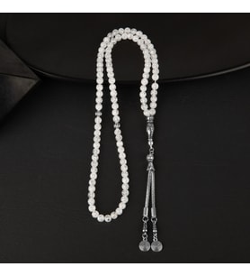 Selenit Doğal Taş Tesbih 99luk - 6mm (Çok Renkli)