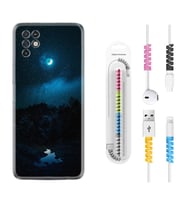 INFINIX Note 11 Pro Note 10 Hot 9 Play Kılıf Kablo Koruma Spiral Silikon Gece 1633