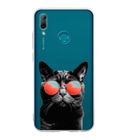 PrintiFy Huawei P Smart 2019 ile Uyumlu Kedi 3 Kamera Korumalı Şeffaf Kılıf