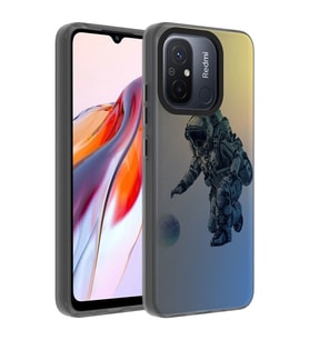 Xiaomi Redmi 12C Kılıf Desenli Zore Dragon Sert Kılıf Astronot