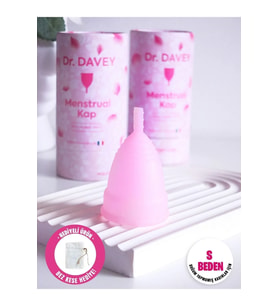 Regl Kabı, Menstrual Kap, Medikal Silikon, Doğum Yapmamış Kadınlar Için, Small-pembe