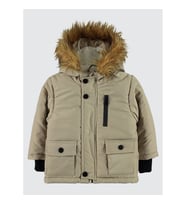 Civil Baby Erkek Bebek Kapüşonlu Mont 6-18 Ay Haki (Bej)