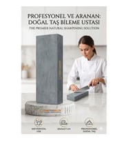Profesyonel Doğal Bileme Taşı  Islak Yağlı ve Kuru Kullanım  Şef Bıçak Bileyici 723078