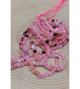 Pembe Opal Taşı YARIM Dizi 2,5mm (17cm uzunluğundadır)