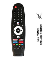 (SES KOMUZSUZ) NEXT VİVAXCONTI NETFLIX-YOUTUBE-PRİMEVİDEO GOOGLE PLAY TUŞLU ANDROİD LCD  KUMANDASI