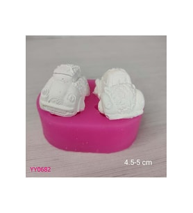 YY0682 Çiçek Motifli İkili Araba Silikon Kalıp