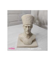 YY0968 Atatürk Büst Biblo Silikon Kalıp
