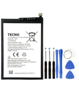 Tecno Comon 15 Pil Batarya BL-49FT 5000 mAh+Tamir Set
