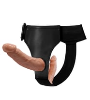 Lilitu Shop Belden Bağlamalı Çift Taraflı İçi Dolu Strapon Penis