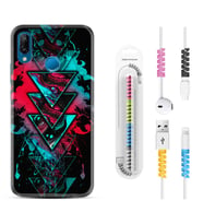 Huawei P20 Lite Mate 10 20 Lite Pro P40 Lite KılıfKablo Koruma Spiral Silikon Down 1719