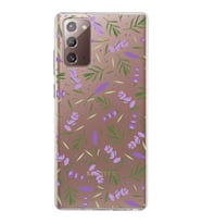 PrintiFy Samsung Galaxy Note 20 ile Uyumlu 1mm Slim Fit Water Color 3 Baskılı Şeffaf  Kılıf