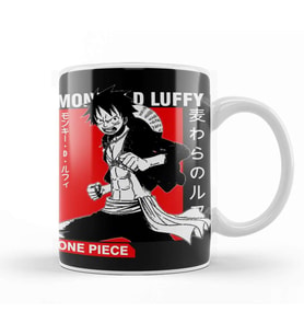 One Piece Mugiwara Luffy 01 Kupa Bardak Porselen