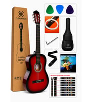 Florancia Tam Boy 4/4 Klasik Gitar Seti 39'' Kırmızı