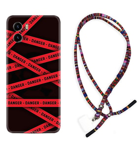 Vivo Y15S Y32 Y33S Y51 Y53S Kılıf Boyun Asklı Rasta Silikon Danger 1372