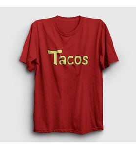 Presmono Unisex Kırmızı Tacos Anime Dragon Ball T-Shirt 237163tt
