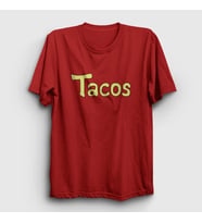Presmono Unisex Kırmızı Tacos Anime Dragon Ball T-Shirt 237163tt