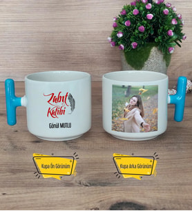 Zabıt Katibi Kupa Bardak Fotoğraflı T Mavi Kulplu Zabıt Katibine Hediye 