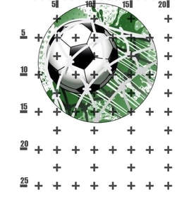 Yenilebilir Şeker Kağıt Futbol Topu Gol Temalı Pasta Süsleme