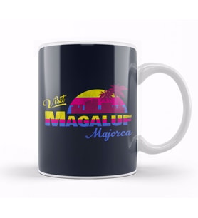 Visit Magaluf Sunset Kupa Bardak Porselen