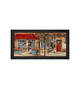 Manzara Temalı Kanvas Tablo 80 x 110 cm Siyah Çerçeve