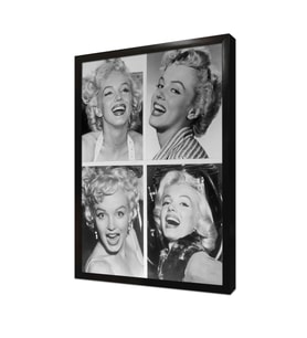 Beyaz Gecelikle Marilyn Monroe Çerçeveli Mdf Tablo