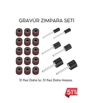 51'li Mini Zımpara Gravür Seti Dremel Ucu: Profesyonel Taşlama, Parlatma ve Şekillendirme Aleti