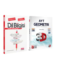 3D AYT Geometri ve AKM Dil Bilgisi Soru Bankası Seti 2 Kitap